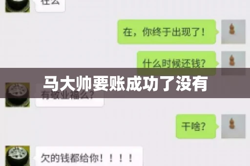 马大帅要账成功了没有