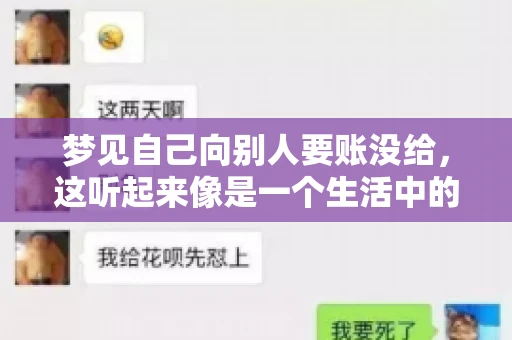 梦见自己向别人要账没给，这听起来像是一个生活中的小插曲，却可能反映出我们内心深处的某种焦虑或不安。今天，我们就来聊聊这个话题，看看它背后可能隐藏的深层含义。