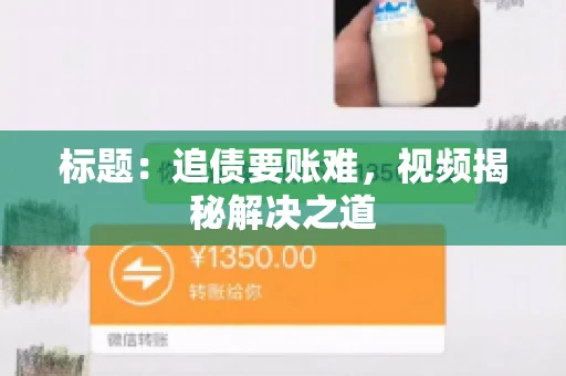 标题：追债要账难，视频揭秘解决之道