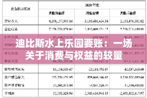 迪比斯水上乐园要账：一场关于消费与权益的较量